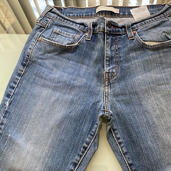 Levi’s 515 jeans 8 sc flip pockets boot cut medium blue wash stretchy - Picture 10 of 16